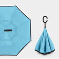 Inversion Auto Open Umbrella w/ C-Shape Handle