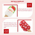 Christmas Silicone Spatula with Long Wooden Handle