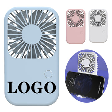 Mini Handheld Fan with Phone Holder