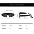 Retro Trendy Concave Shape Sunglasses