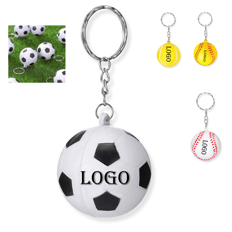 Soccer/Tennis/Baseball Stress Relief Keychain