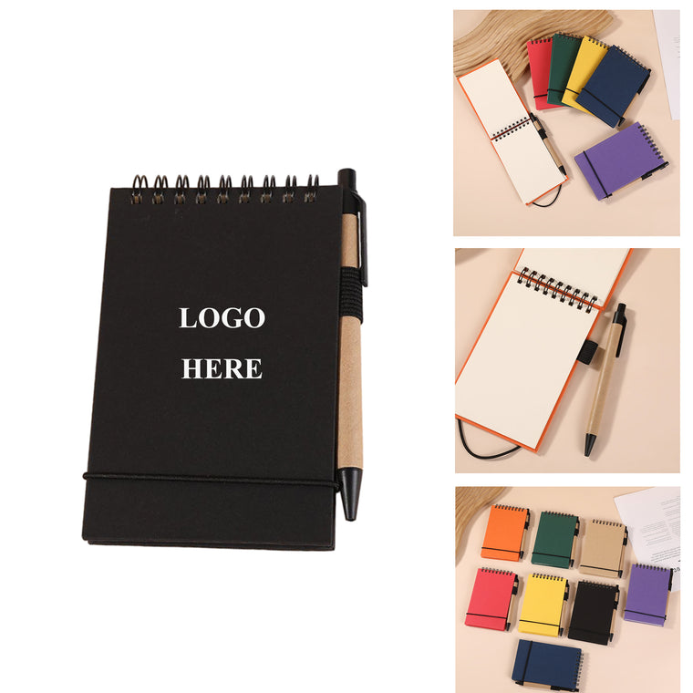 A6 Size Notebook With Pen And 50 Sheets Blank Paper