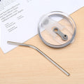 20 Oz Straight Coffee Tumbler With Metal Straw