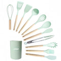 12 Piece Non-Stick Silicone Spatula Cookware Set