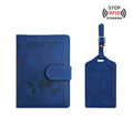 RFID Blocking Passport Holder And Luggage Tag Set