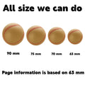 Custom 2.5" Gold Baseball Stress Reliever
