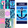 Custom Full Color Dye Sublimated Microfiber Beach Towel