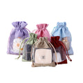 Small Linen Window Drawstring Pocket