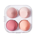 Makeup Foundation Sponges Set 4pcs With Plastic Storage Case