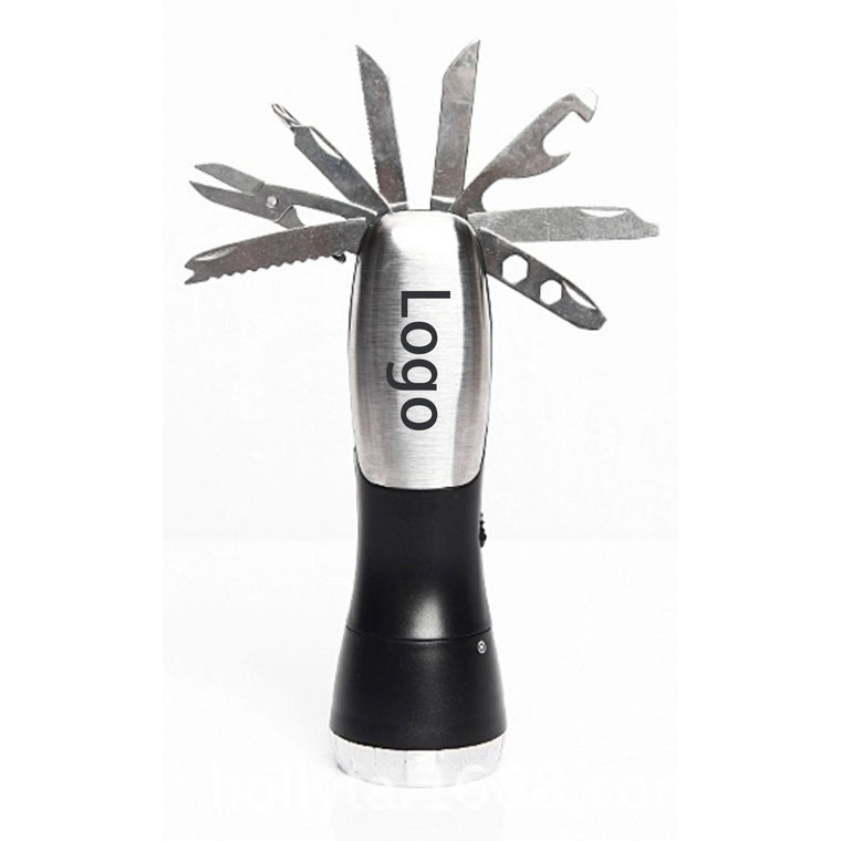 8 in 1 Travel Camping Multi-Functional Flashlight