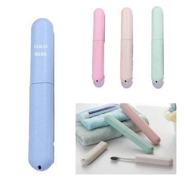 Wheat Straw And PP Travel Toothbrush Set