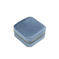 Square Velvet Jewelry Box With Mirror