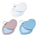 Minimalist Pu Heart-Shaped Makeup Mirror