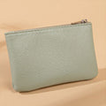 Leather Zipper Coin Purse