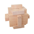 Beech Wood Luban Lock Puzzle Toy