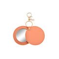Round Leather Compact Mirror