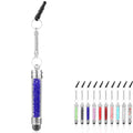 Mini Crystal Touch Screen Stylus With Dust Plug