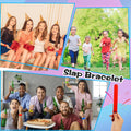 Rainbow Silicone Slap Bracelets