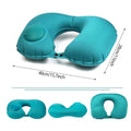 U-Shaped Portable Inflatable Travel Neck Pillow