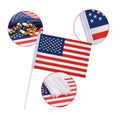Custom Full Color Single Reverse Polyester Hand Flag