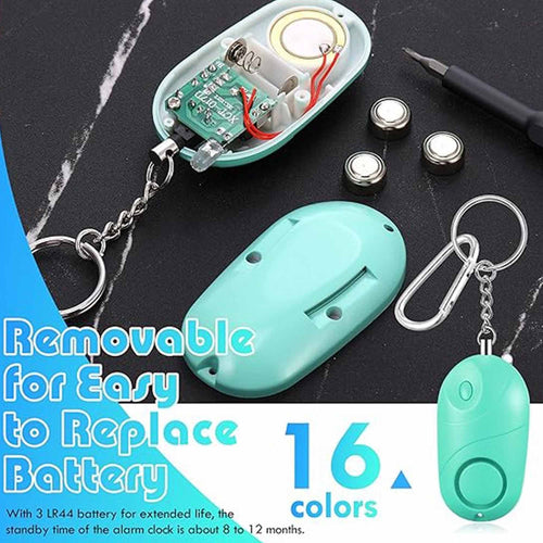 130 Db Personal Safety Alarm Keychain With Led Light