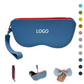 Portable Silicone Eyeglass Case With Zipper