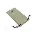 Fashion Drawstring Burlap Eyeglass Pouch