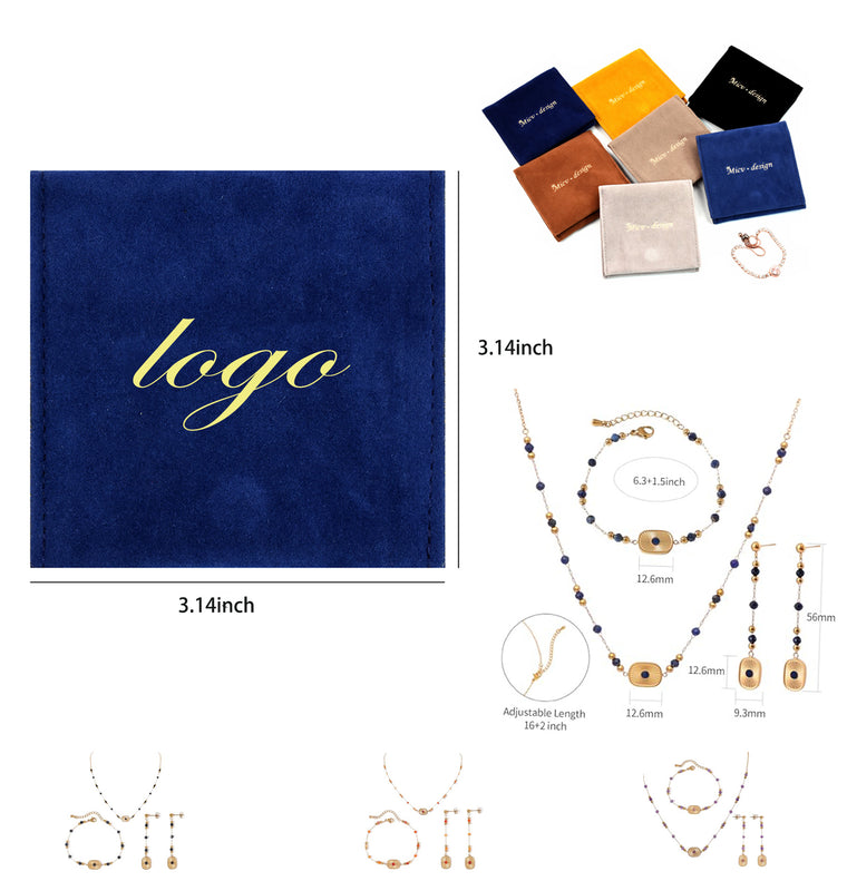 Natural Stone Beads Bohemian Jewelry Set