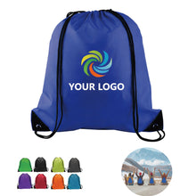 210D RPET Drawstring Backpack Lightweight Gym Bag
