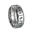 Titanium Steel Nordic Viking Rune Symbol Ring