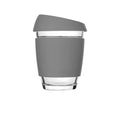 8.5 Oz Glass Coffee Mug With Silicone Lid And Insulated Sleeve