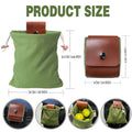 Moq20 Foraging Pouch Leather Canvas Outdoor Camping Storage
