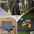 3-in-1 Unisex Rain Poncho