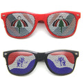 Flag Pinhole Sticker Sunglasses