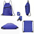 Sport Zipper Pocket Drawstring Backpack