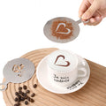 Portable Stainless Steel Coffee Pull Decorating Stencil