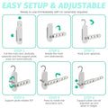 Portable 7-Hole Foldable Travel Hanger