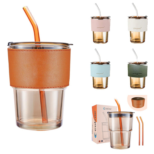 14-Oz Coffee Cup With Lid And Straw
