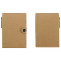 Button - Closure Notebook With Pen And Sticky Notes