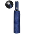 42" Fully Automatic 3-Fold Umbrella W/LED Flashlight