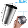 16oz. Stainless Steel Pint Cup