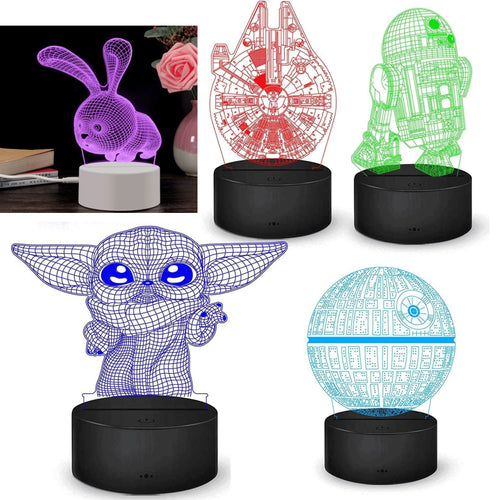 Acrylic Shape Custom USB 16 Colors Remote Control Night Light