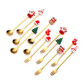 Stainless Steel Mirror Polished Christmas Tableware Set