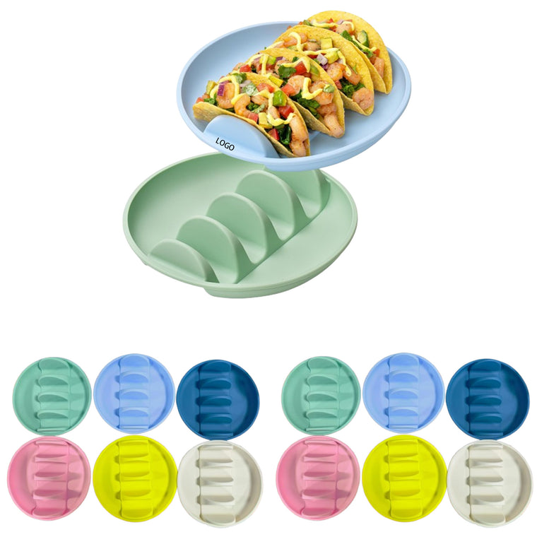 Round Silicone Taco Holder Plate