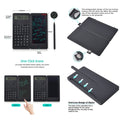Foldable Calculator with Erasable LCD Writing Tablet