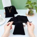 Jewelry Flannel Drawstring Organizer