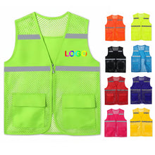 Mesh Reflective Safety Vest With Pockets