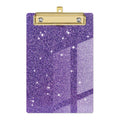 Glitter Acrylic Clipboard With Gold Clip