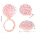 Foldable Hair Brush With Mirror