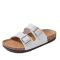 Adjustable Buckle Flat Cork Sandals